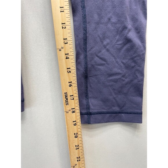 Lululemon Wunder Under Crop Leggings Women’s Size 4 Blue Gray Mid Rise Yoga - Picture 6 of 7